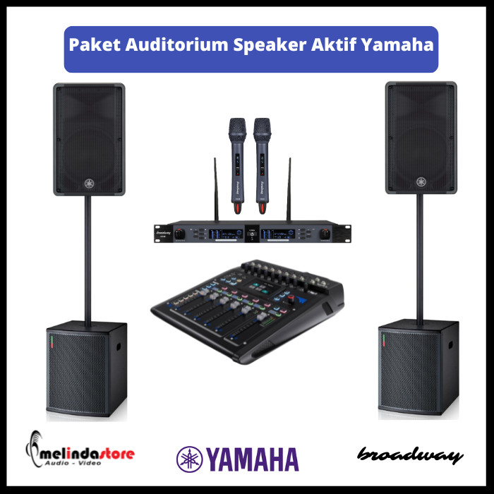 Paket Live Music | Auditorium | PA System | Lapangan | Speaker Yamaha | 2 Speaker + Subwoofer